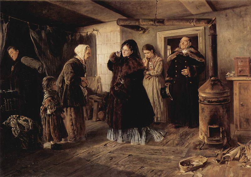 Vladimir Makovsky Armenbesuch china oil painting image